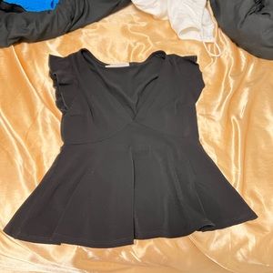 Black urban outfitters peasant style top